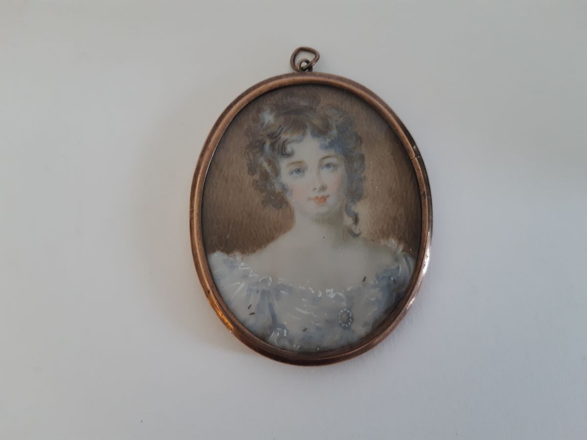 19th century miniature watercolour