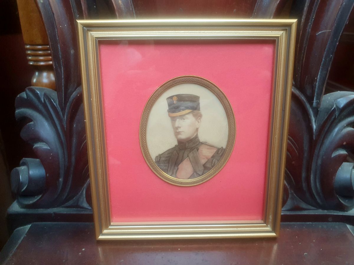 Miniature Portrait Of A Royal Fusiliers Officer