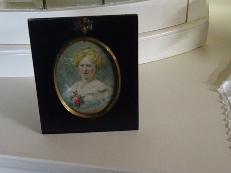 19th Century Miniature Watercolour of Middle Aged Lady