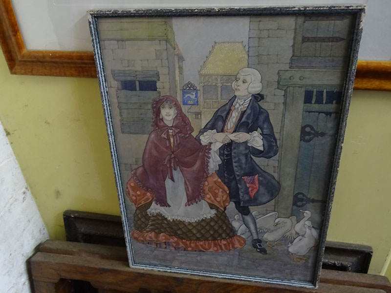 Early 20th.century illustration for Sternes sentimental journey