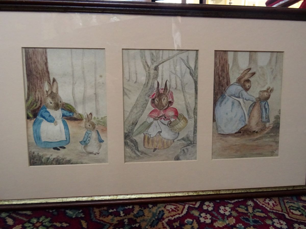 Early 20th century watercolour-'Beatrix Potter'