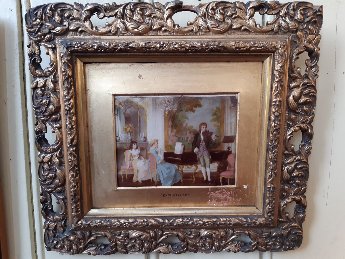 Victorian crystoleum print