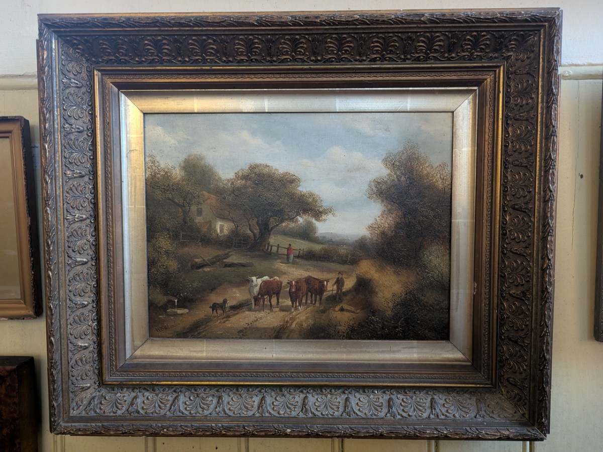 H B Wilcock (1831-1929) Rural Scene, Oil On Canvas