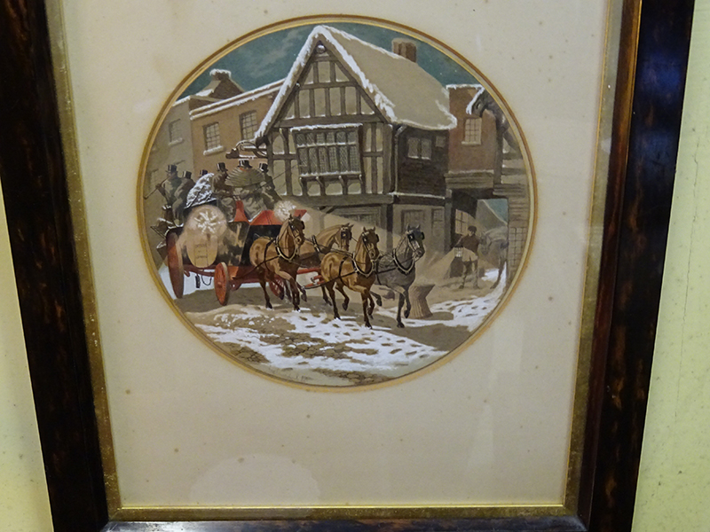 George Cruickshank (1792-1878) circular watercolour