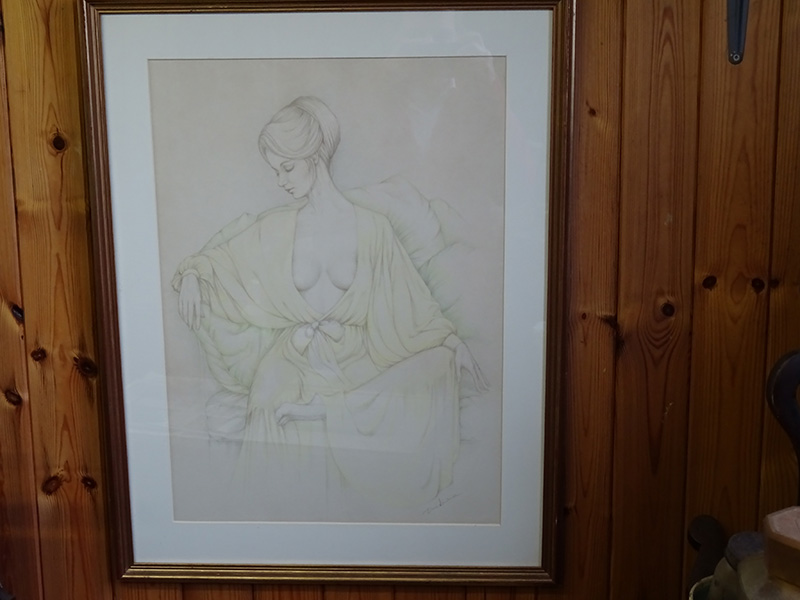 Pencil and watercolour, Diane Lawrence