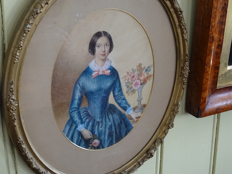 Victorian Watercolour of a  Young Lady