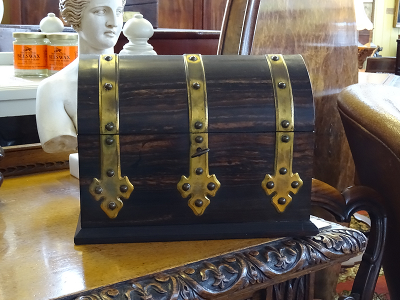 19th. century coromandel stationery box