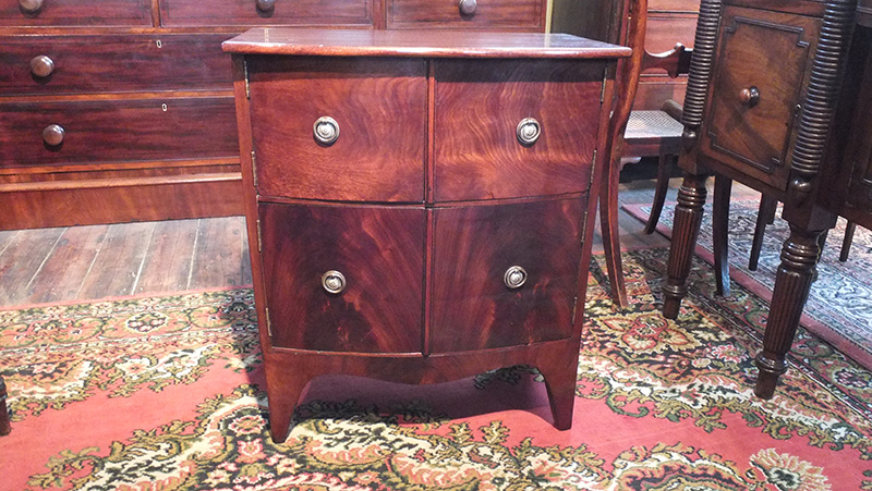 Early 19th Century Bow Front Night Cupboard