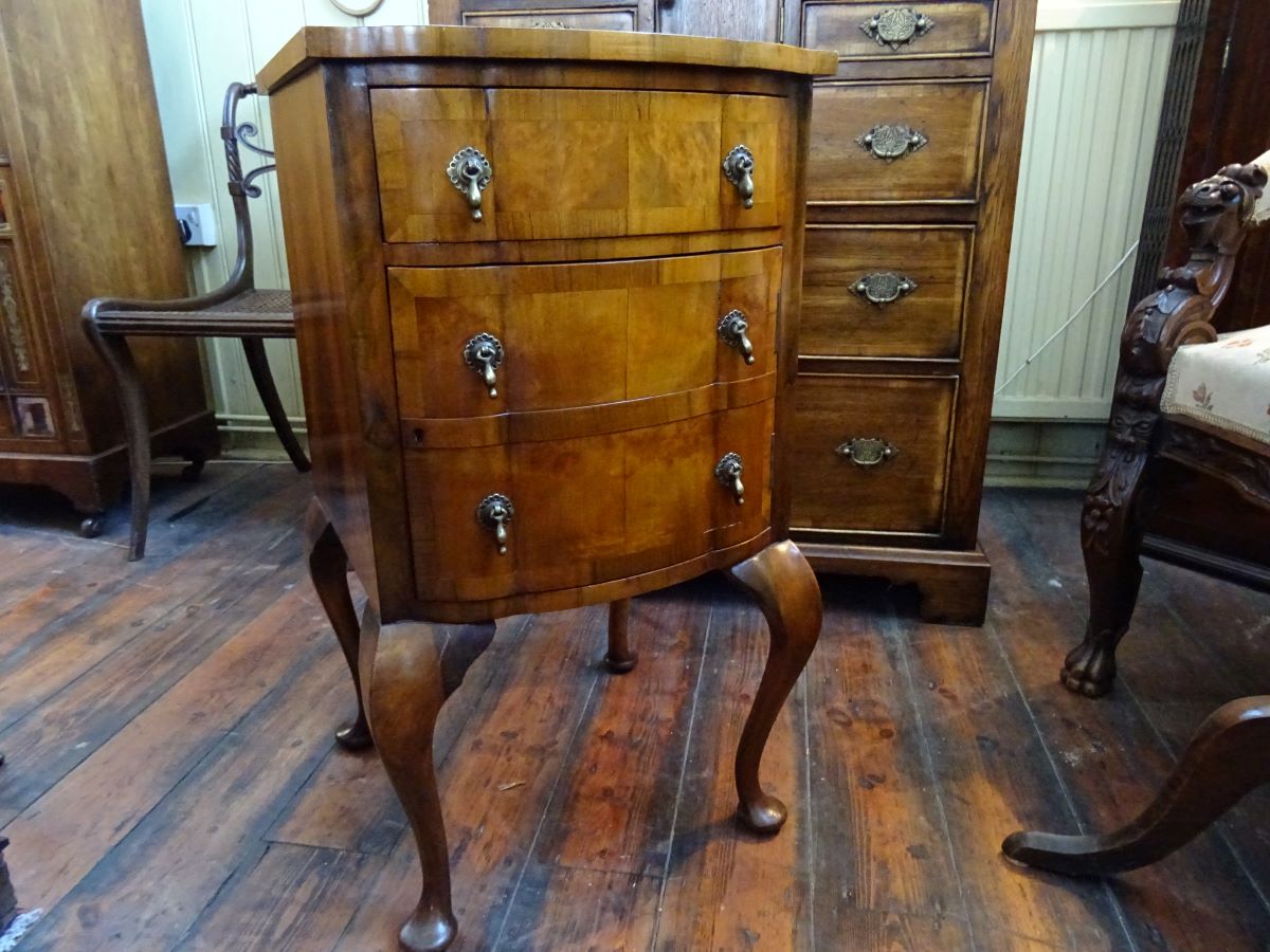 1930's small walnut cupboard