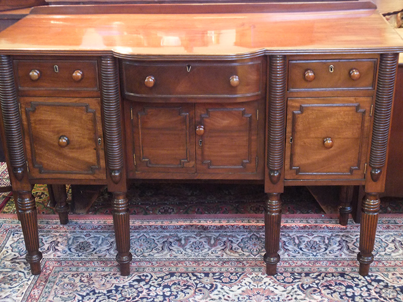 William 1V Mahogany Break Front Sideboard