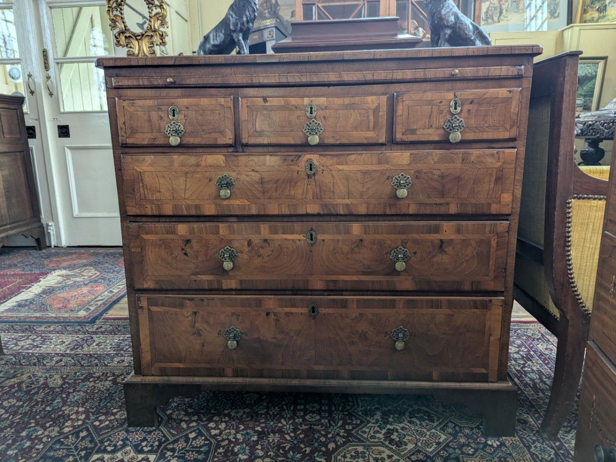 George II Walnut Chest Of Drawers