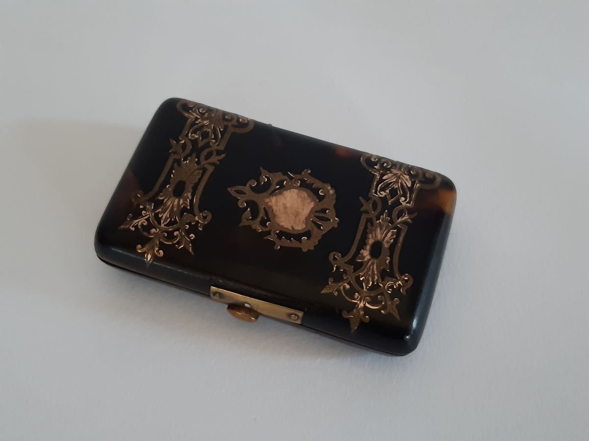 Victorian Tortoise shell purse