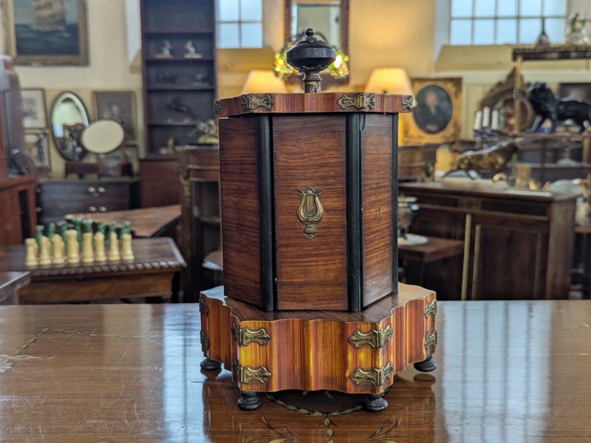 Late 19th Century French Kingwood Musical Perfume Cabinet