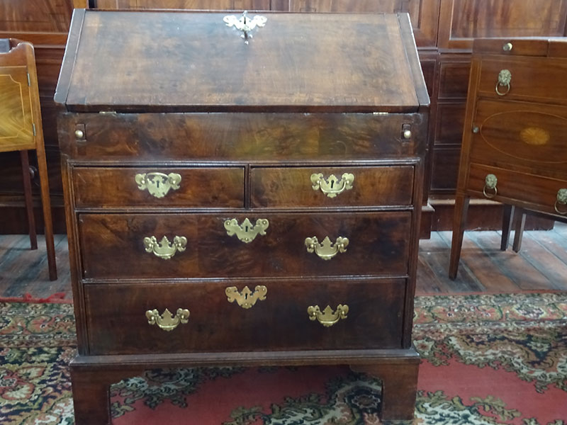 18th century walnut bureau