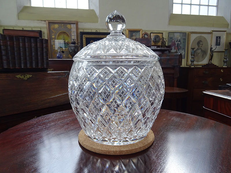 19th Century Cut Glass Jar and Cover