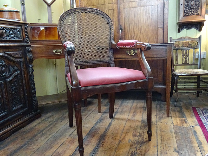 Georgian Bergere Elbow Chair