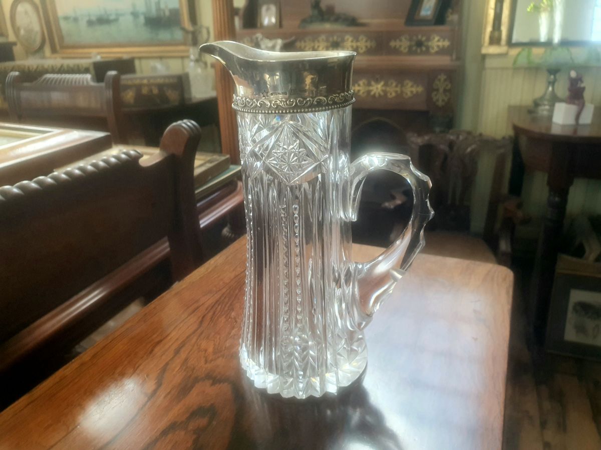 American Cut-Glass Jug