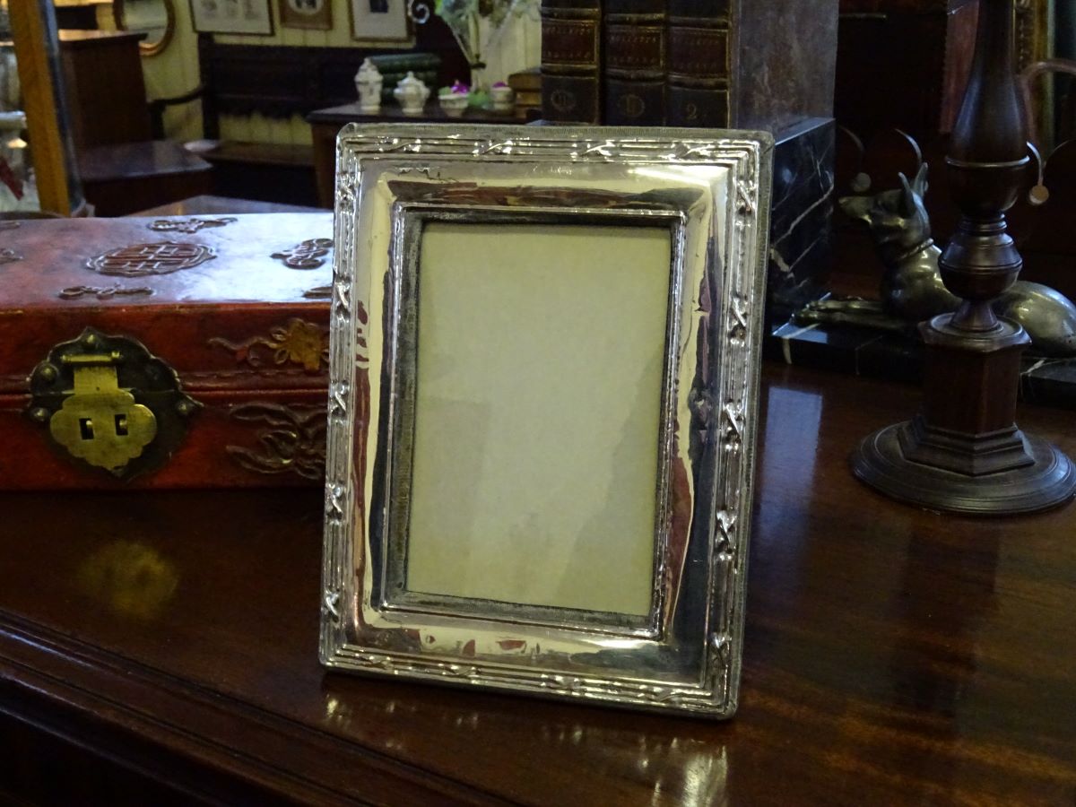 Late 19th century silver photo frame