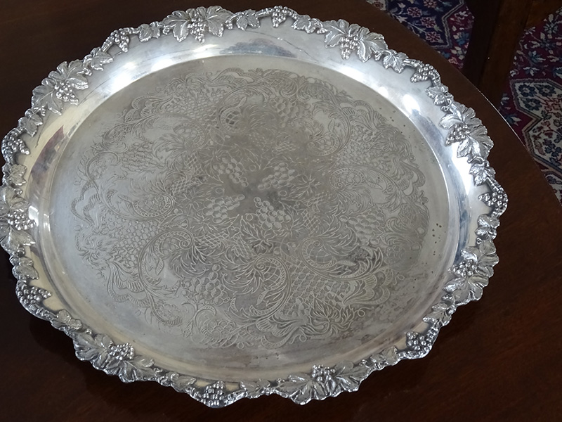 Victorian round salver