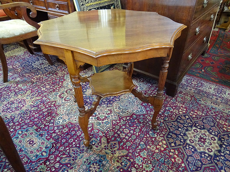 Late Victorian Walnut Centre/Occasional Octagonal Table