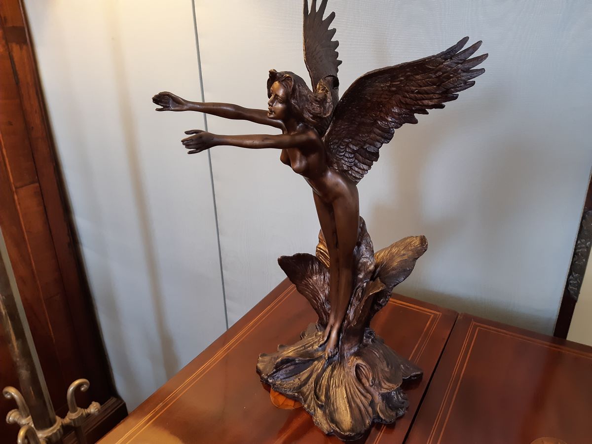Bronze figure of a fairy