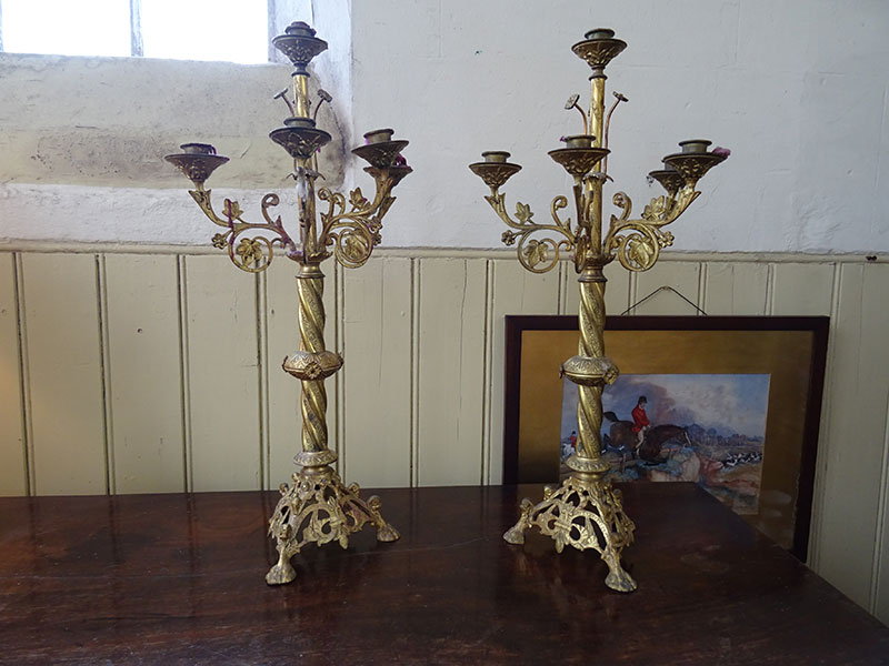 19th Century 4 Branch Candelabra
