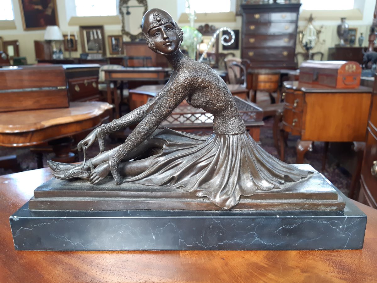 Art Deco bronze of a dancer