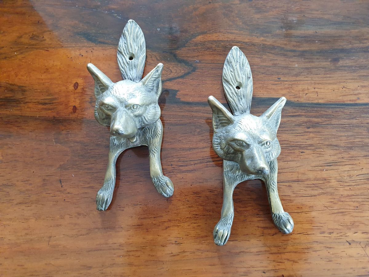 A Pair Of Vintage Fox Door Knockers