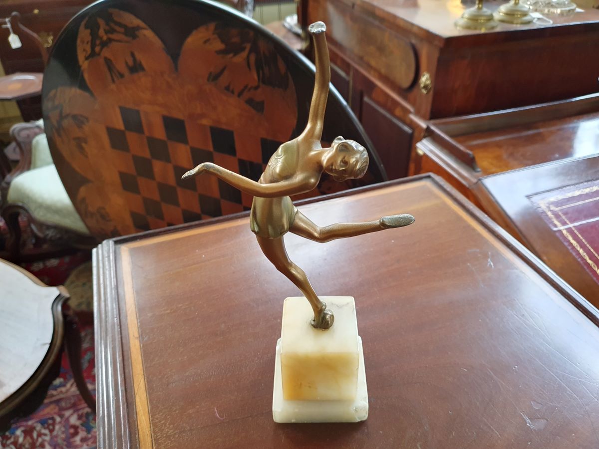 Art Deco Bronze Figure Of A Dancing Girl