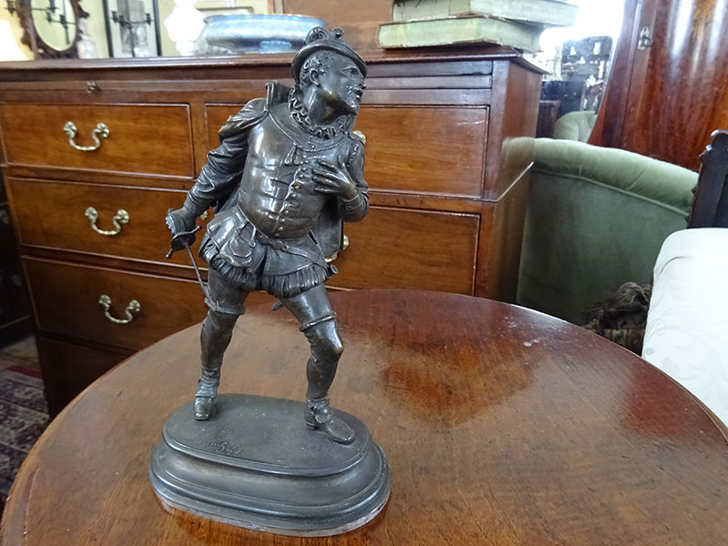 Emile Guillemin - Bronze of a Chevalier