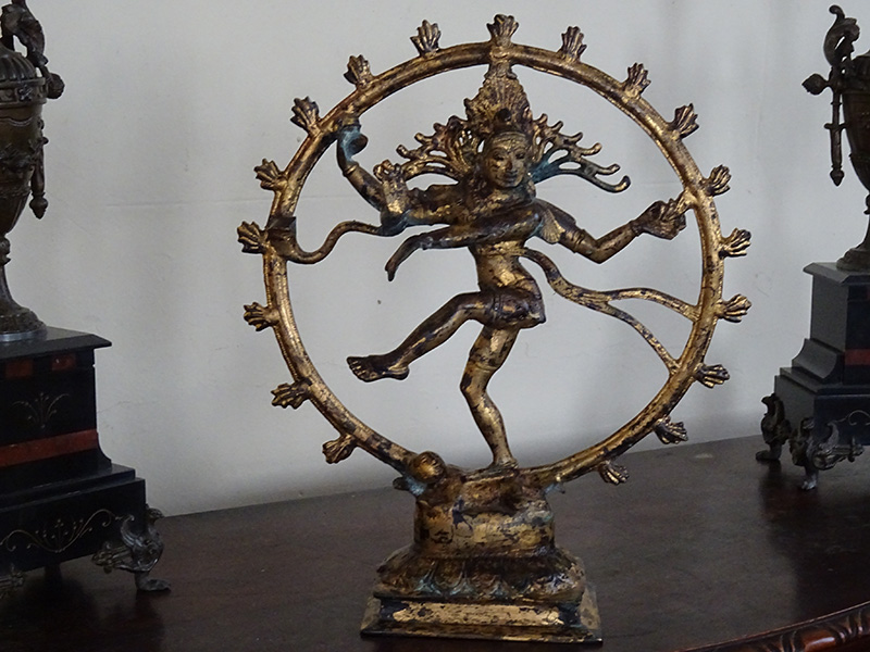 Oriental Gilt Bronze Deity
