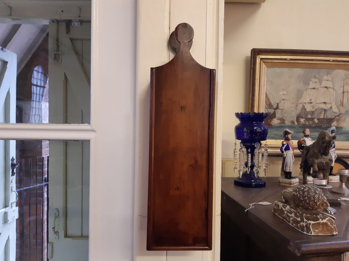 19th century mahogany candle box