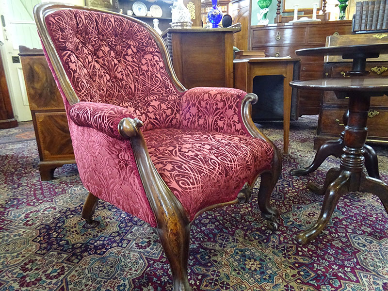 Early Victorian easy chair