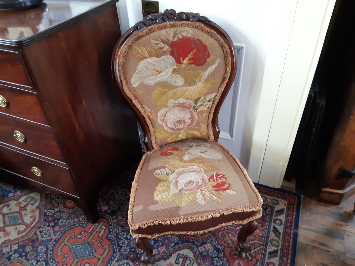 Victorian Rosewood nursing chair