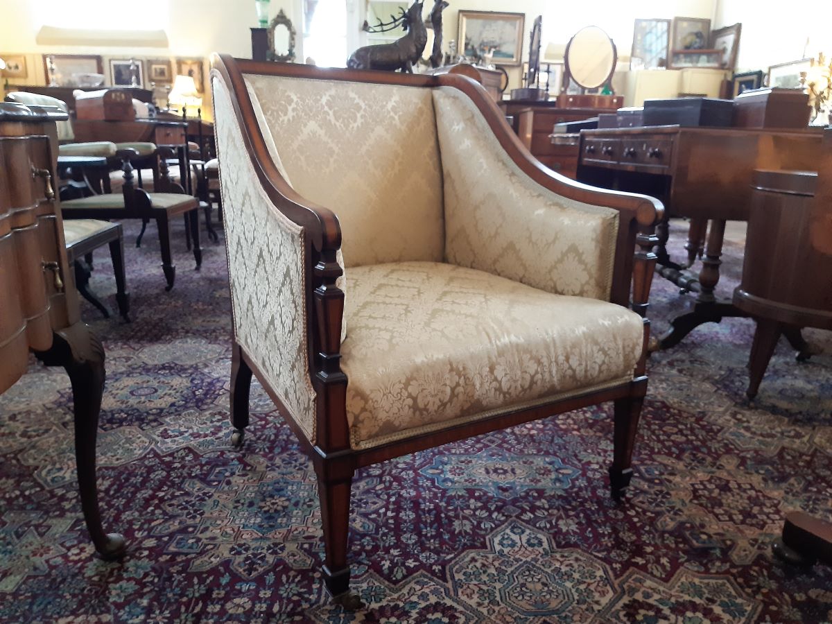 Late Victorian Mahogany Armchair