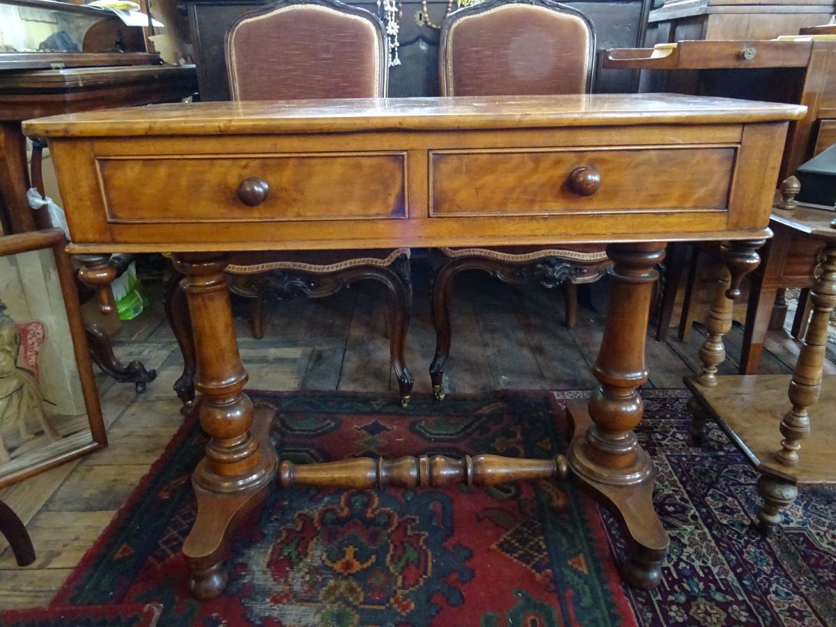 19th century satinwood side table