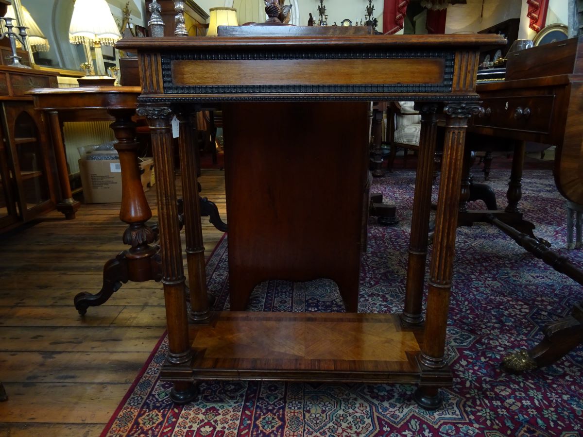 19th century mahogany console table